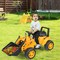 Costway Kids Ride On Excavator Digger 6V Battery Powered Tractor w/Digging Bucket Yellow